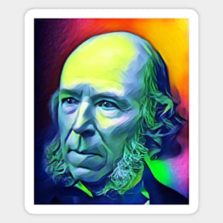 Herbert Spencer Colourful Portrait | Herbert Spencer Artwork 6 Magnet